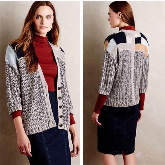 Anthropologie Sparrow Risa Button Sweater - Picture 1 of 3